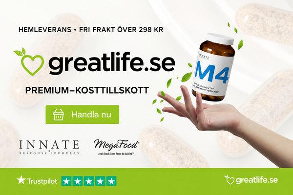 15 % rabatt vid köp av 3 produkter eller fler hos Greatlife