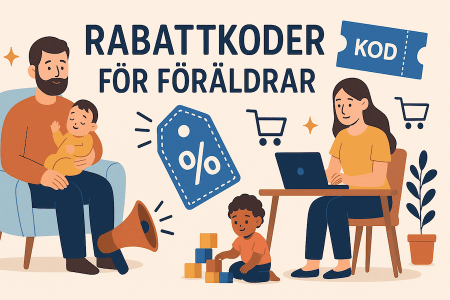 Bästa rabattkoderna för föräldrar 2026 – fynda nu